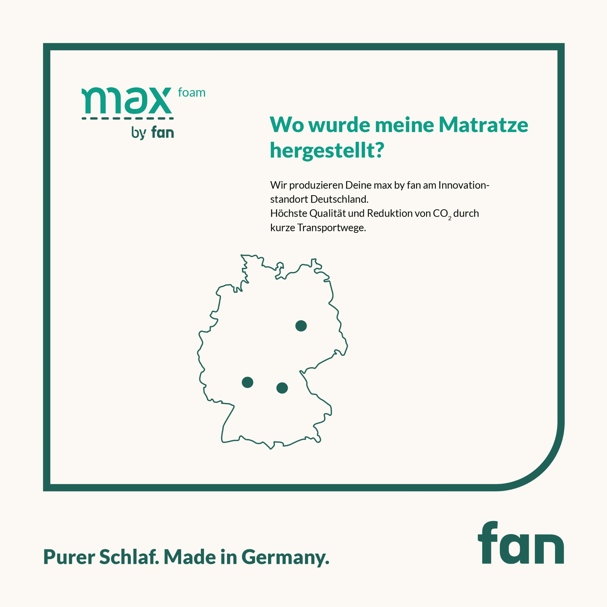 f.a.n. max foam | max spring | 5-Zonen-Matratze mit Komfortschaum oder Tonnentaschenfederkern