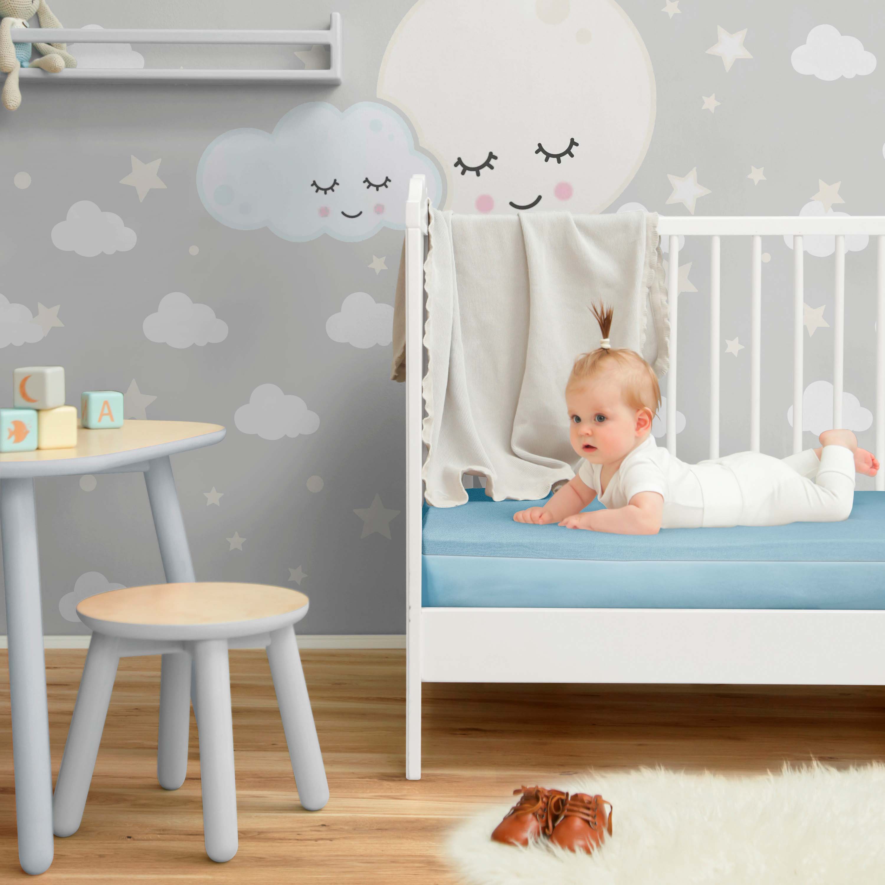 Traumhaft gut schlafen –  Wasserundurchlässiges Spannbettlaken für Kinder und Erwachsene