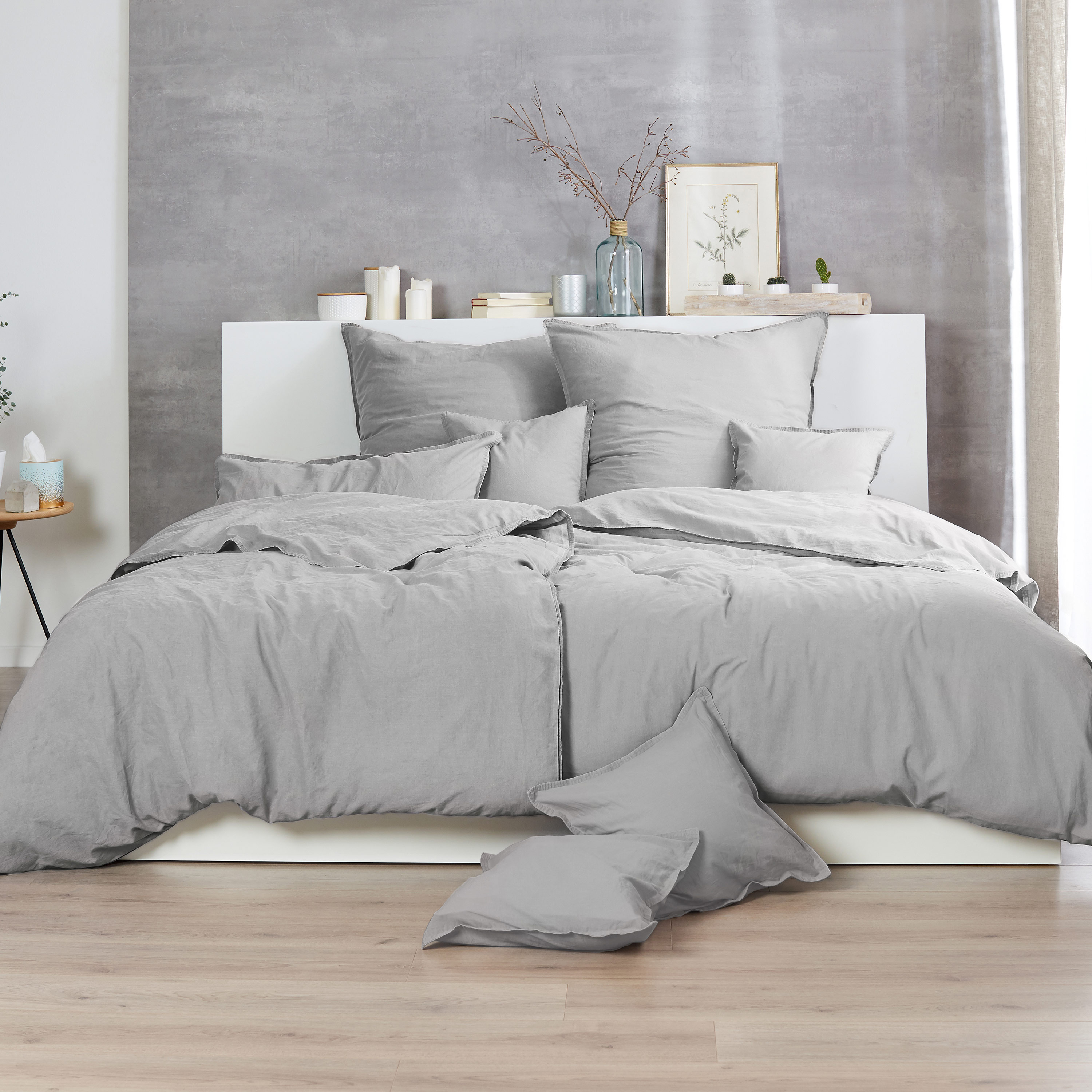 Traumhaft gut schlafen – Stone-Washed-Bettwäsche, 100% Baumwolle, in versch. Farben und Größen